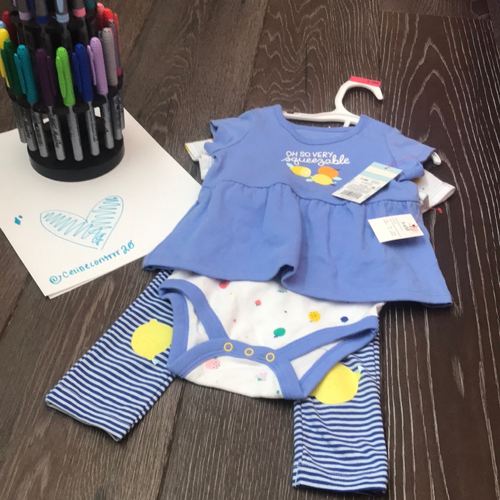 3- piece baby outfit🍊🍋